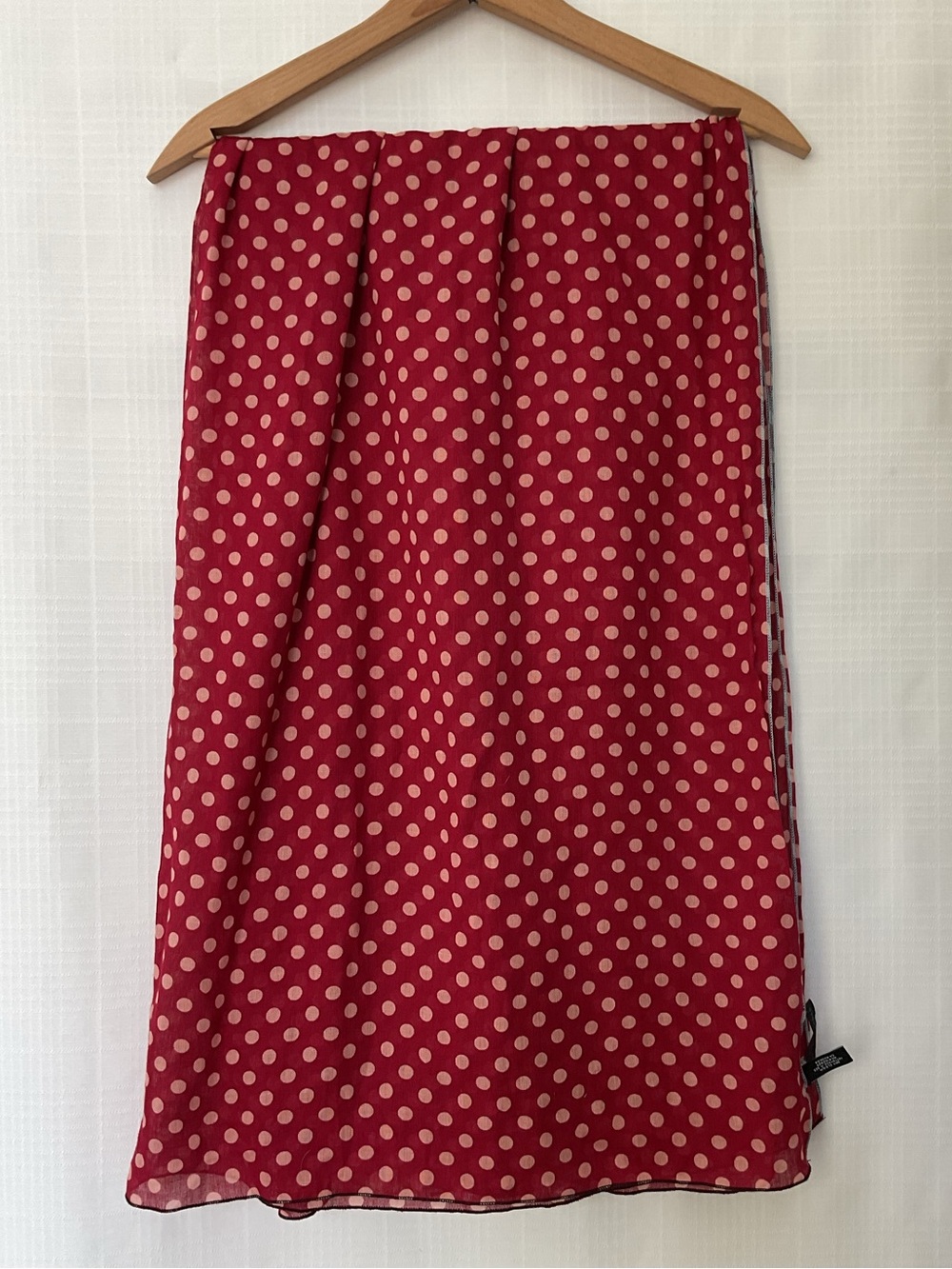 Marc By Marc Jacobs Red with Cream Polka Dot Scarf
